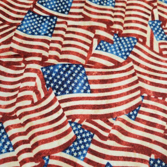 Northcott Stars and Stripes Fabric 55x44" American Flag Patriotic Cotton Print - Picture 3 of 12